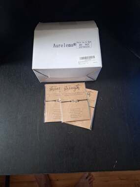 Aurelema 50 Pcs Strength Religious Bracelet Set - New in Box